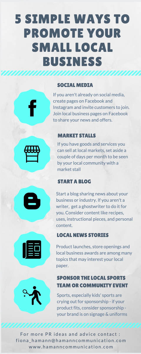 Inforgraphic 5 marketing ideas for your small business